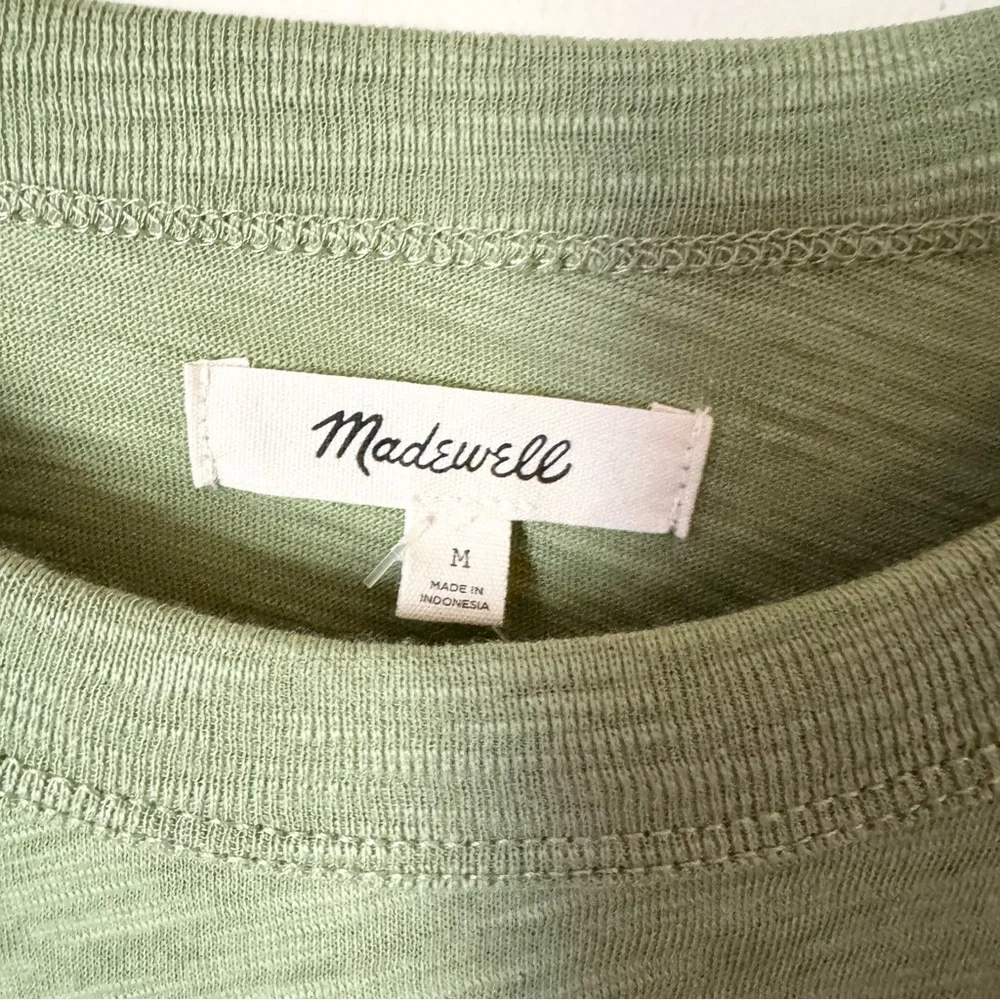 Madewell Green Long-Sheeve Tee - Picture 3 of 7